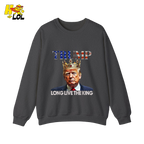 Trump Long Live The King Shirt Crown Patriotic Graphic Shirt - HQLOL
