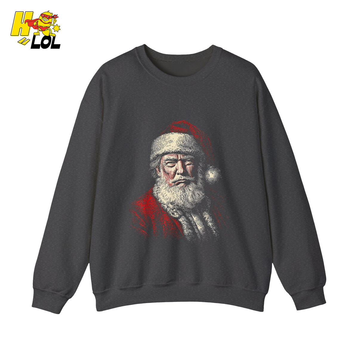 Vintage Santa Portrait Shirt Trump-Inspired Parody Christmas Gifts - HQLOL