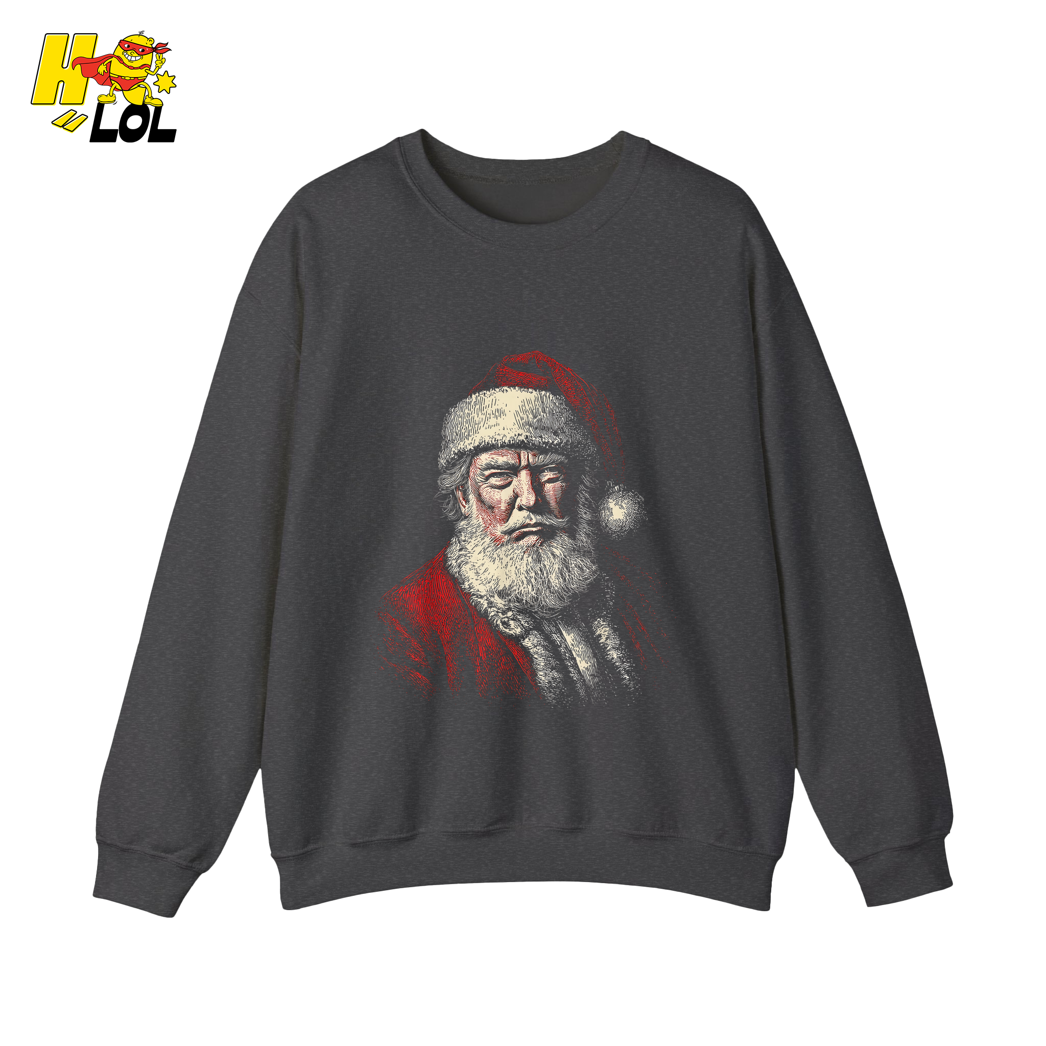Vintage Santa Portrait Shirt Trump-Inspired Parody Christmas Gifts - HQLOL