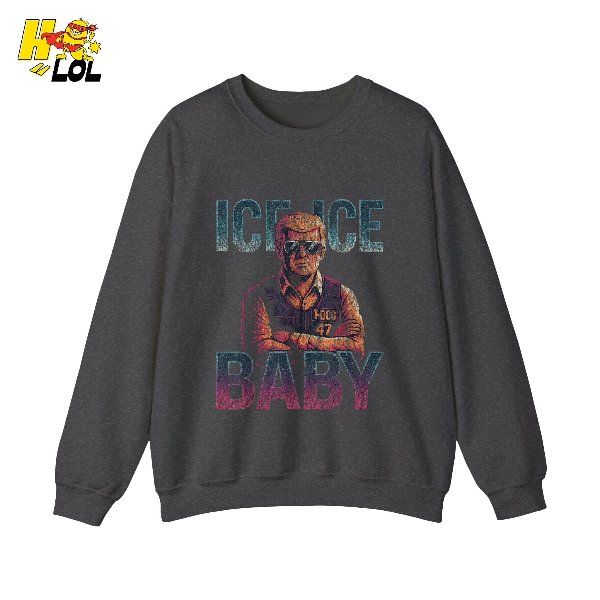 Ice Ice Baby Shirt Funny Meme Graphic Distressed Shirt - HQLOL