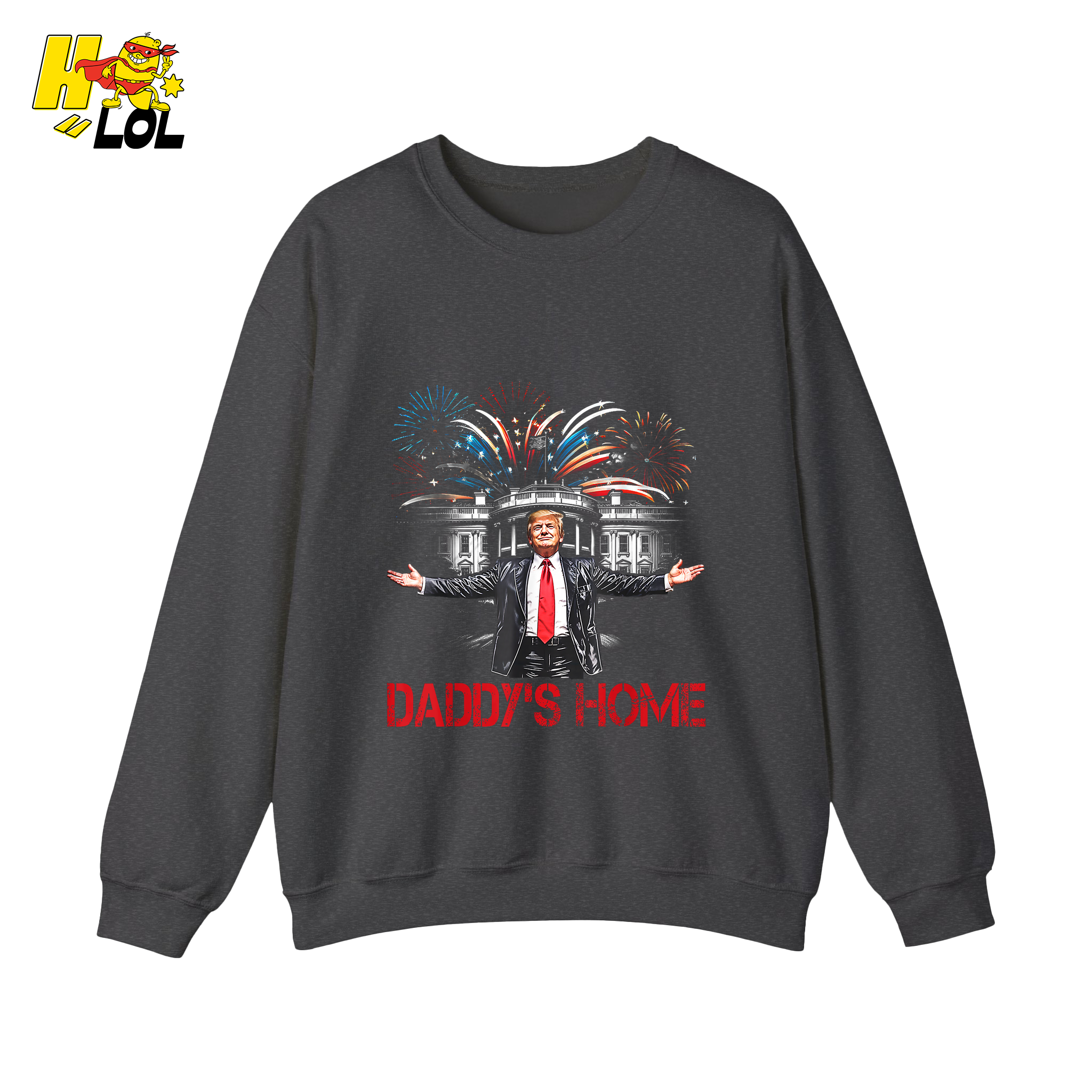 Daddy’s Home Shirt Patriotic Fireworks Political Graphic Shirt - HQLOL