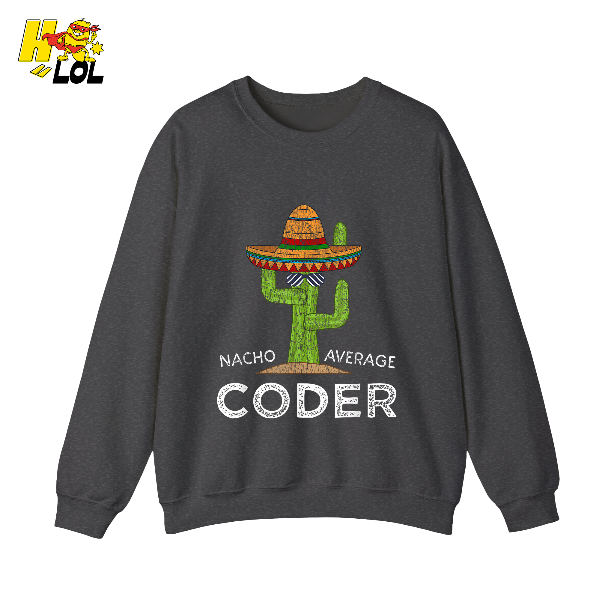 Nacho Average Coder Shirt Funny Programmer Cactus Shirt - HQLOL