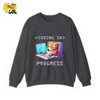 Coding In Progress Shirt Funny Programmer Sleepy Dog Shirt - HQLOL