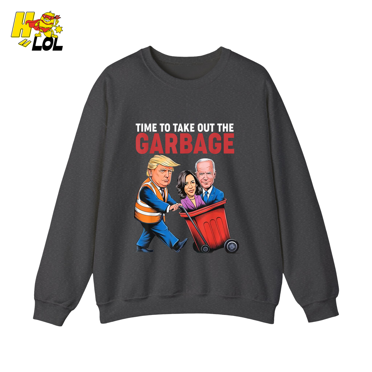 Trump Dumping Biden & Harris “Garbage” Shirt – Funny Political Satire Gift - HQLOL