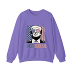 Merica Shirt Patriotic USA Flag Sunglasses Graphic Sweatshirt - HQLOL