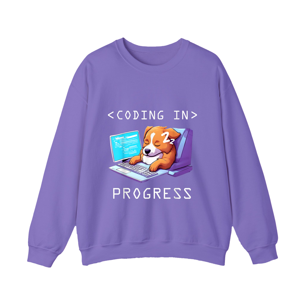 Coding In Progress Shirt Funny Programmer Sleepy Dog Shirt - HQLOL