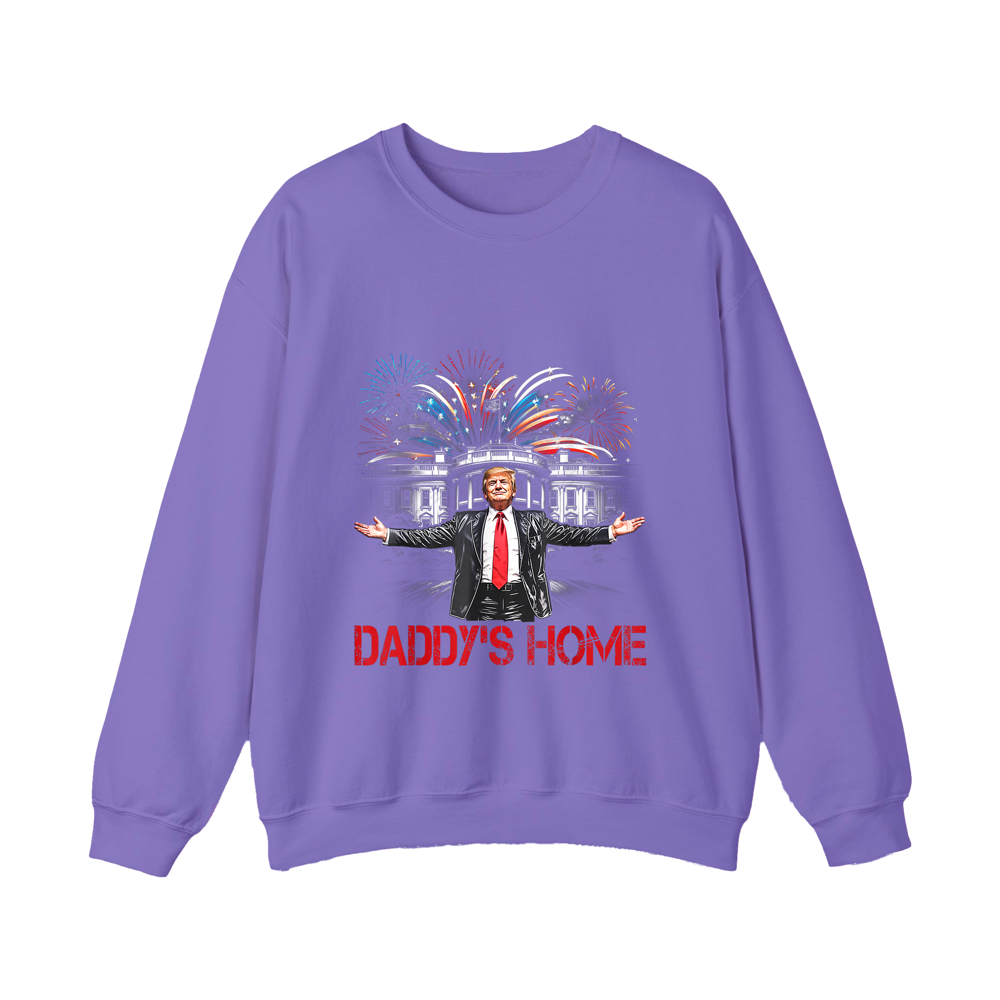 Daddy’s Home Shirt Patriotic Fireworks Political Graphic Shirt - HQLOL