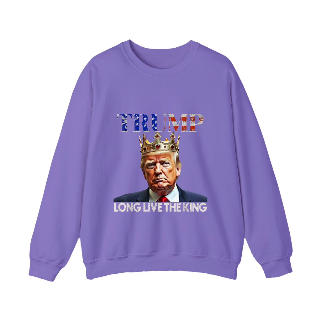 Trump Long Live The King Shirt Crown Patriotic Graphic Shirt - HQLOL