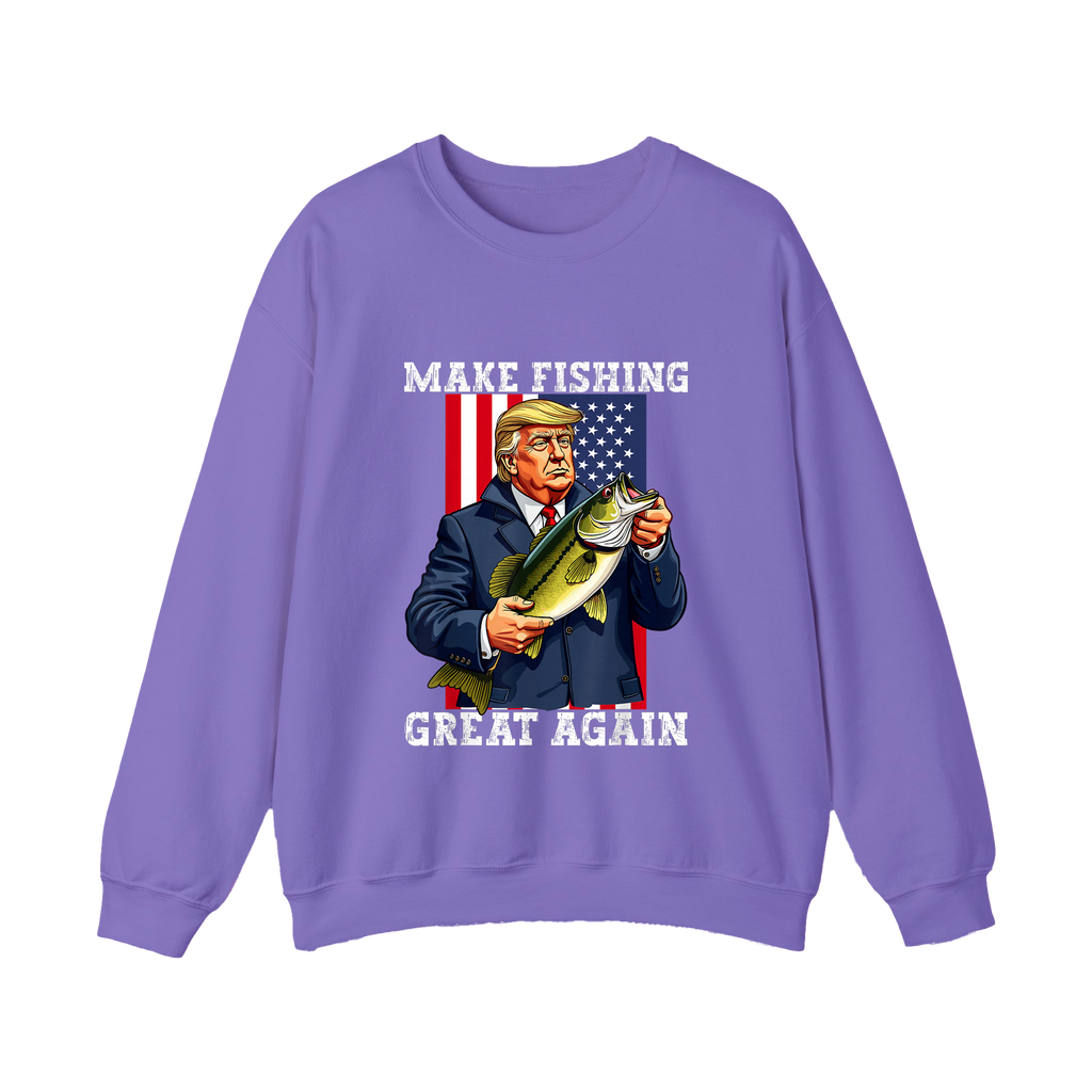 Make Fishing Great Again Shirt Funny Patriotic Bass Fishing Shirt - HQLOL