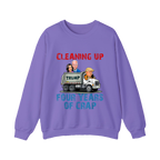 Cleaning Up Four Years of Crap Shirt Funny Political Satire Shirt - HQLOL