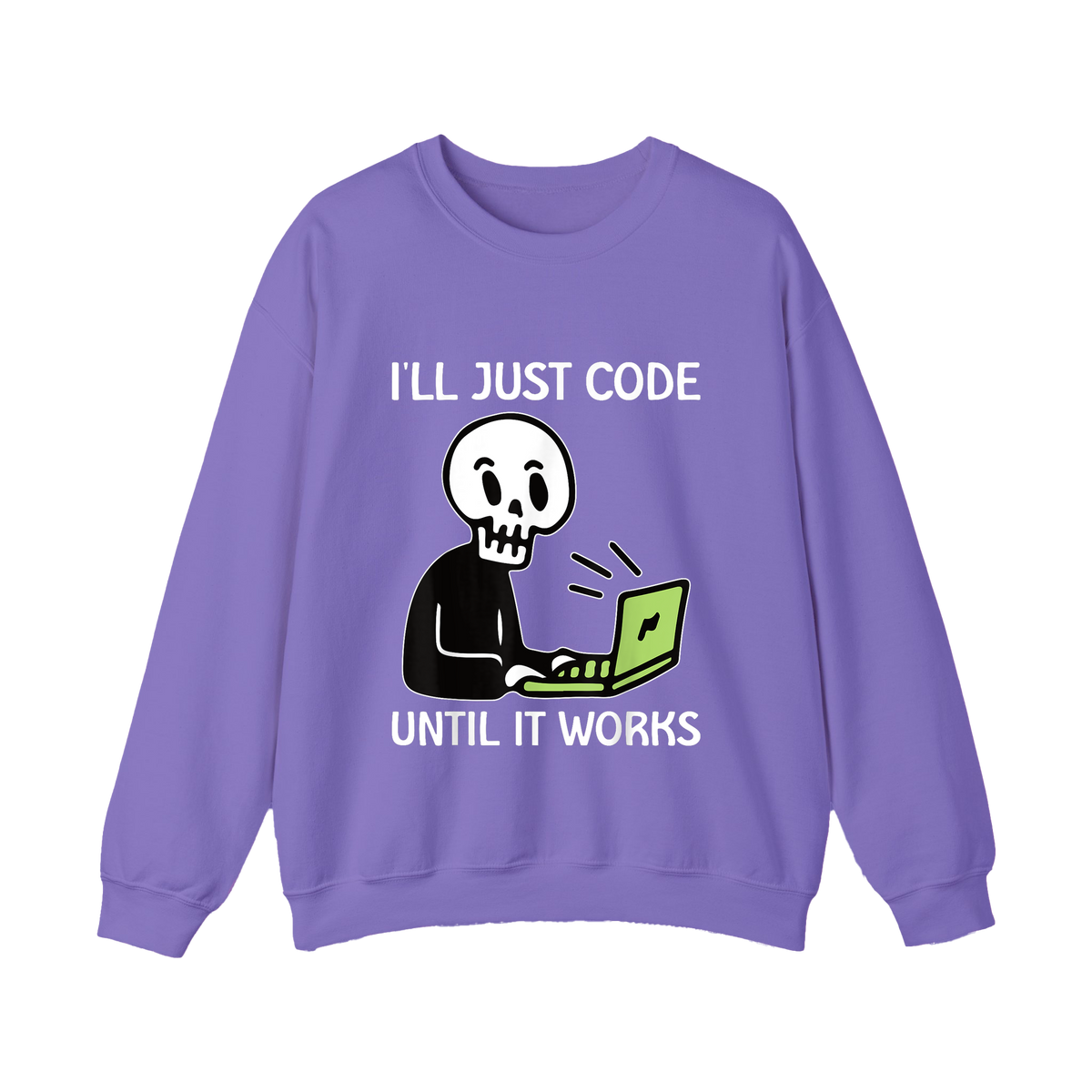 I’ll Just Code Until It Works Shirt Funny Skeleton Programmer Shirt - HQLOL