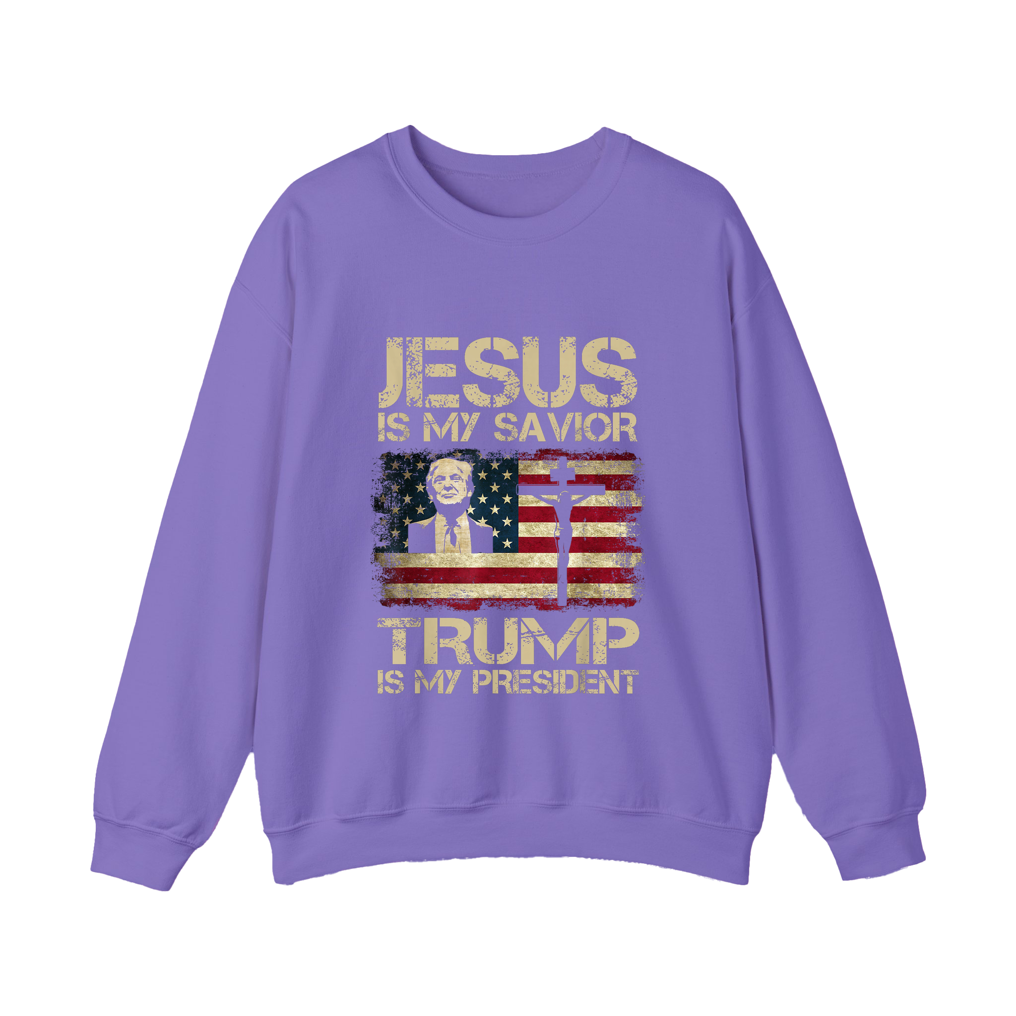 Jesus Is My Savior Trump Is My President Shirt Christian Patriotic - HQLOL