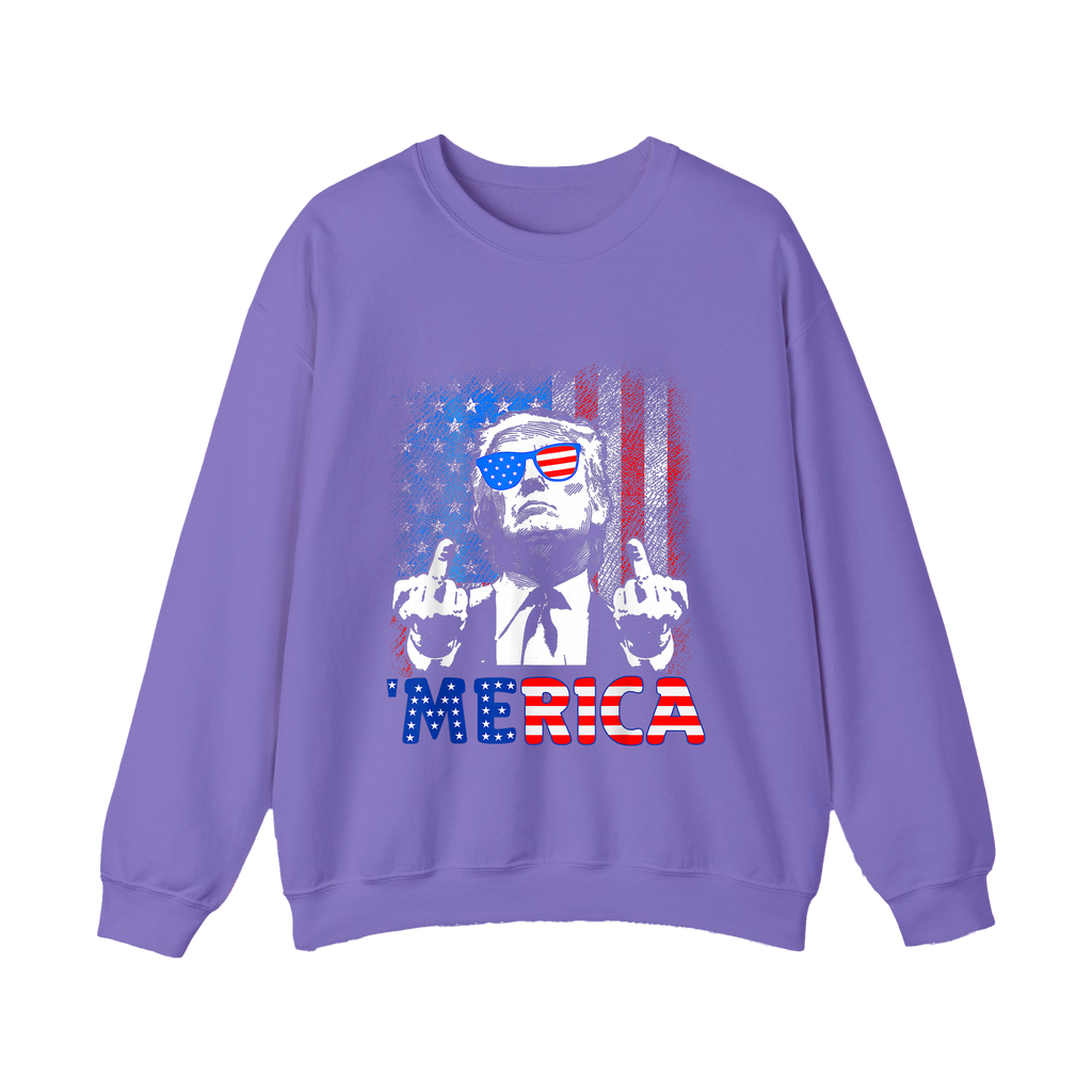 Merica Shirt Funny Patriotic USA Flag Graphic Shirt - HQLOL