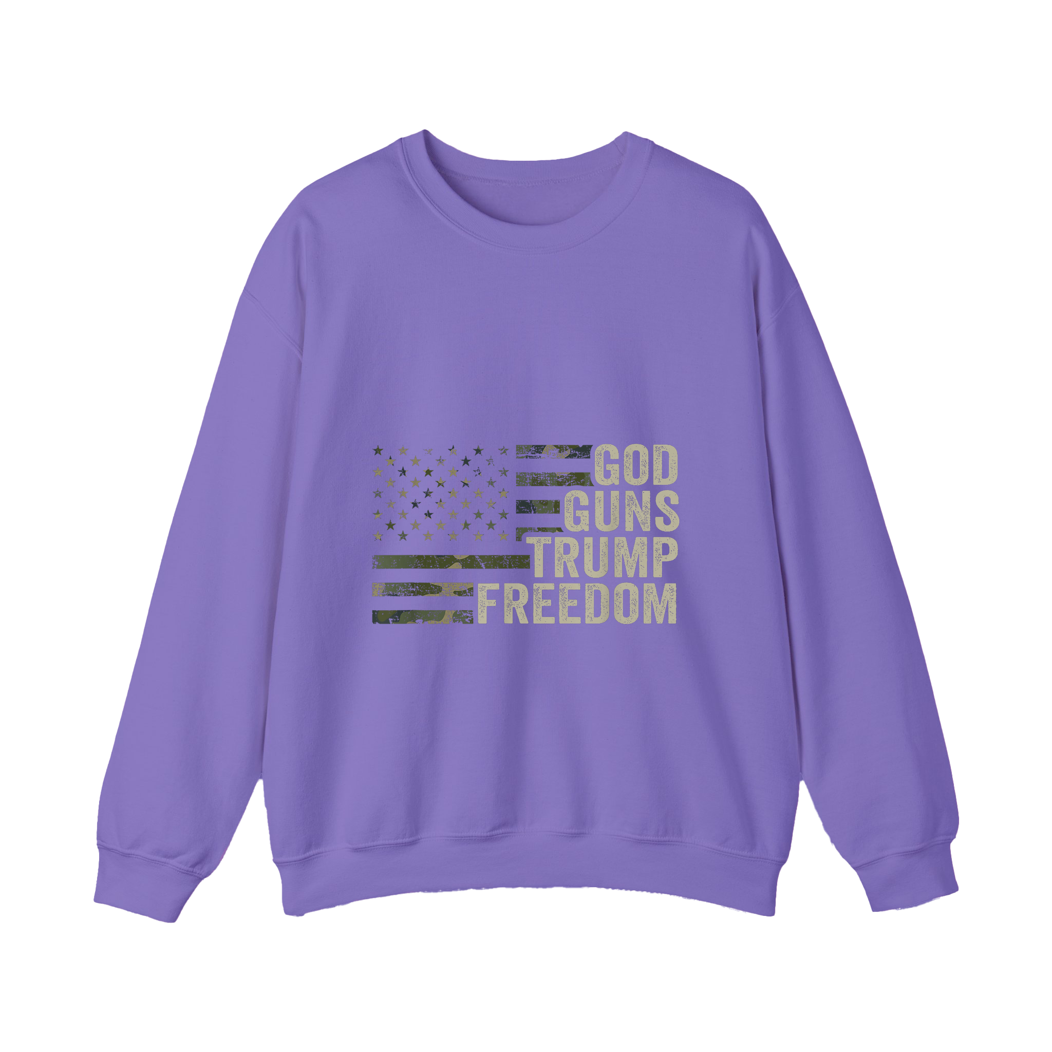 God Guns Trump Freedom Shirt Patriotic Camo Flag Shirt - HQLOL