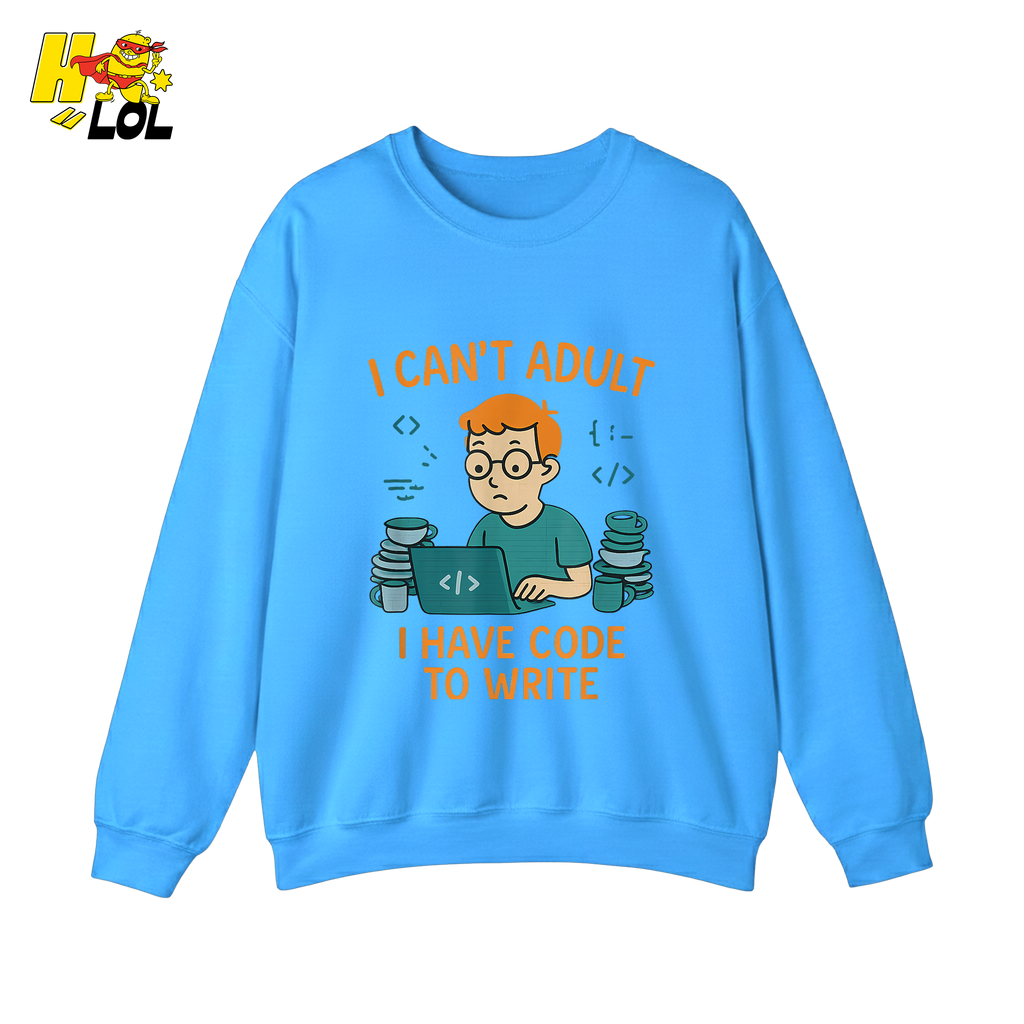 I Can’t Adult I Have Code To Write Shirt Funny Programmer Gift - HQLOL