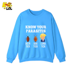 Know Your Parasites Shirt Funny Tick Meme Satire Graphic Shirt - HQLOL