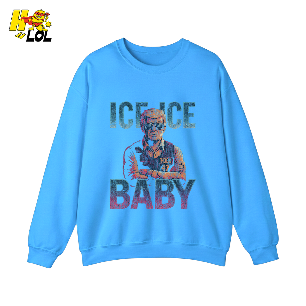 Ice Ice Baby Shirt Funny Meme Graphic Distressed Shirt - HQLOL