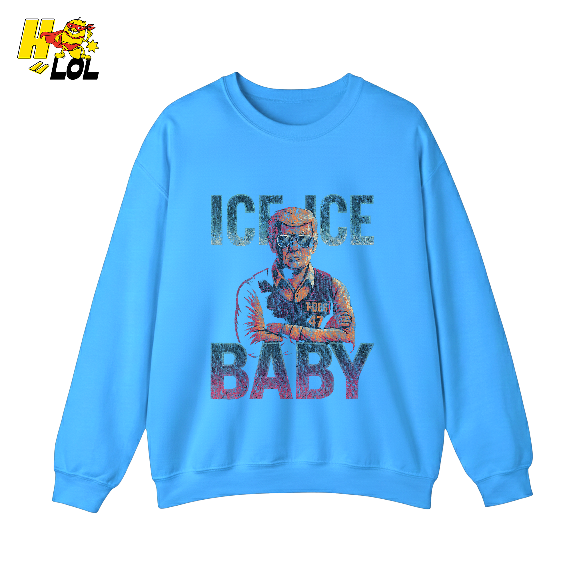 Ice Ice Baby Shirt Funny Meme Graphic Distressed Shirt - HQLOL