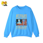 Jesus Is My Savior Trump Is My President Shirt Christian Patriotic - HQLOL