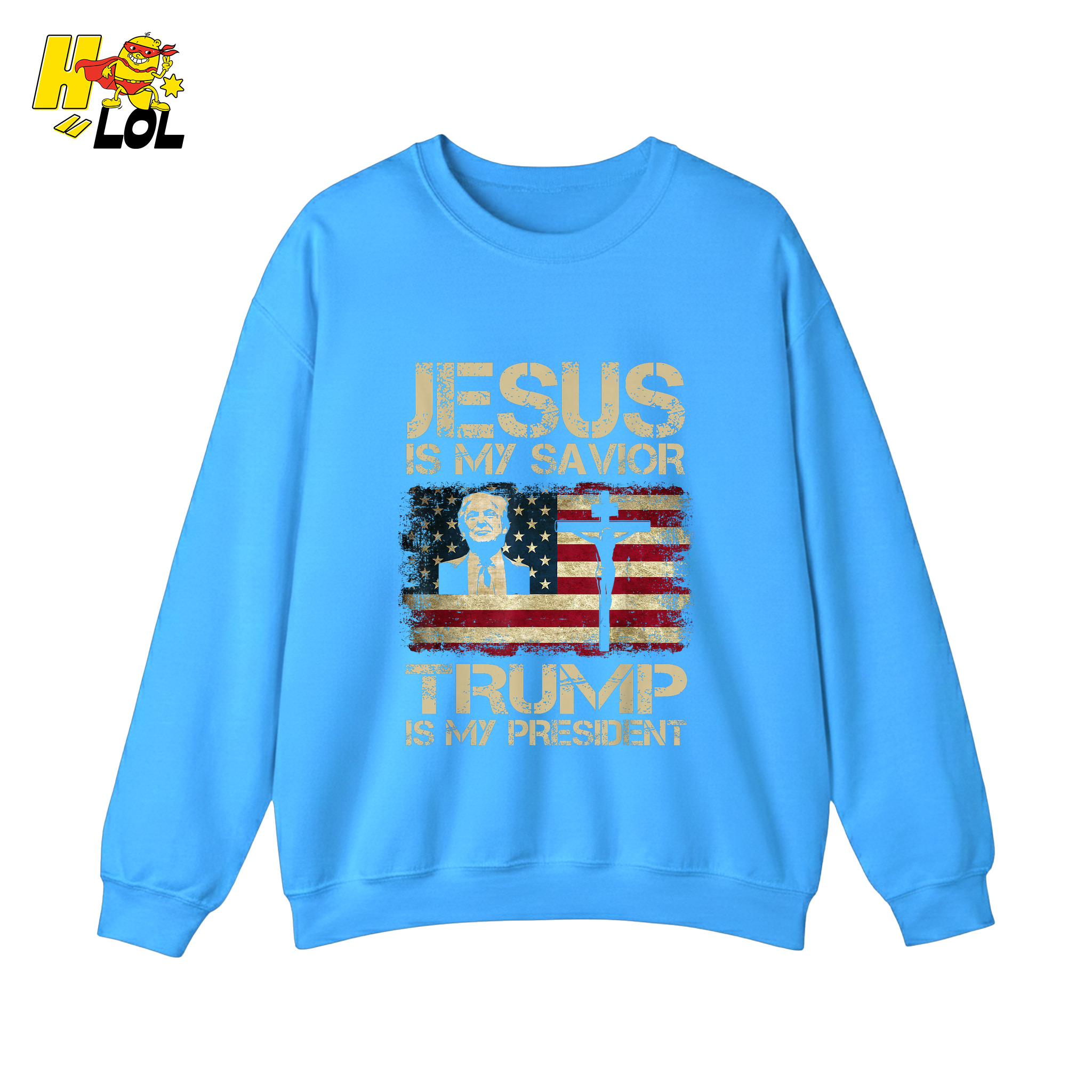 Jesus Is My Savior Trump Is My President Shirt Christian Patriotic - HQLOL