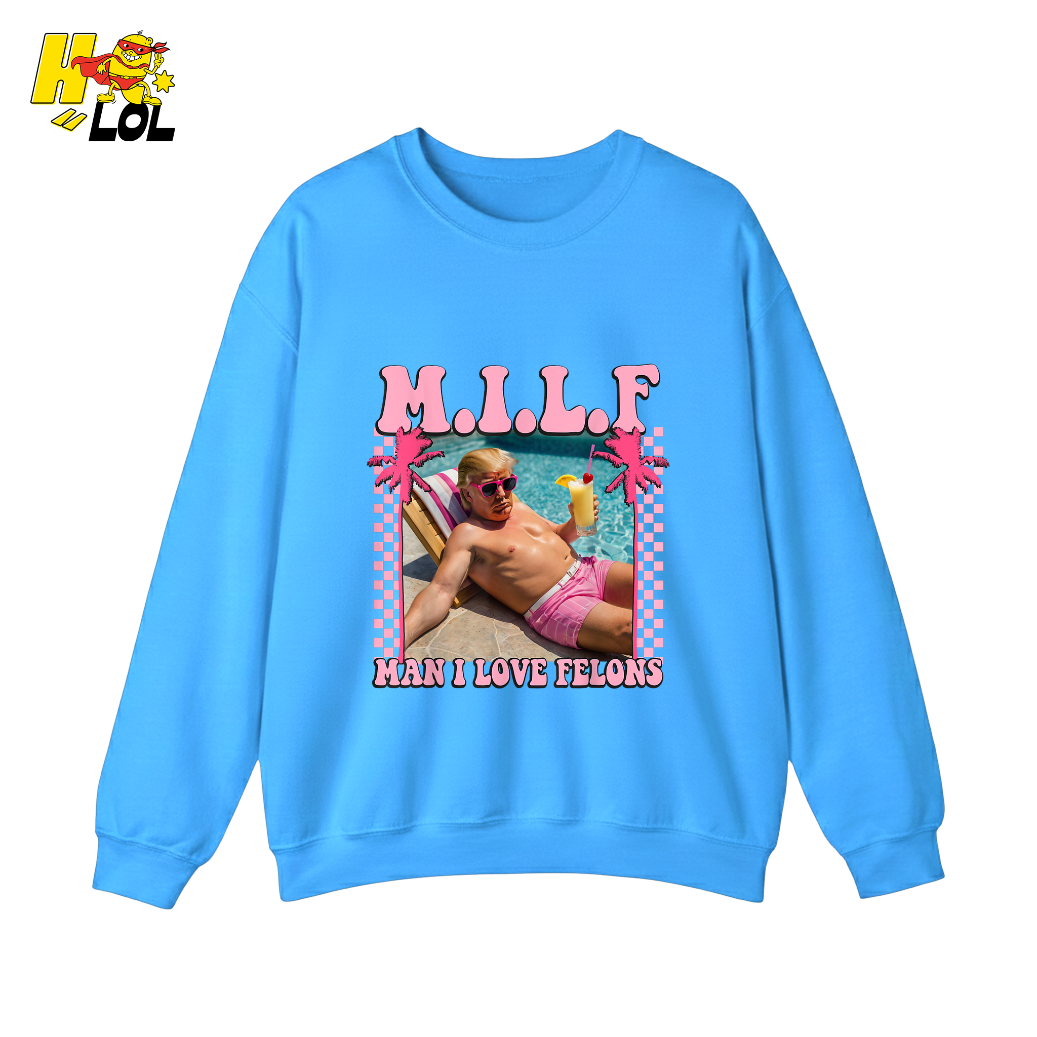 MILF Man I Love Felons Shirt Funny Pink Retro Meme Shirt - HQLOL