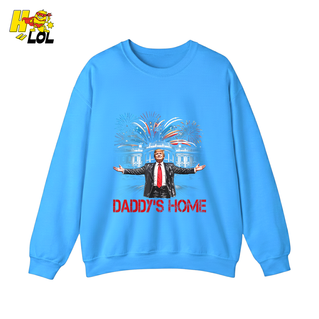 Daddy’s Home Shirt Patriotic Fireworks Political Graphic Shirt - HQLOL
