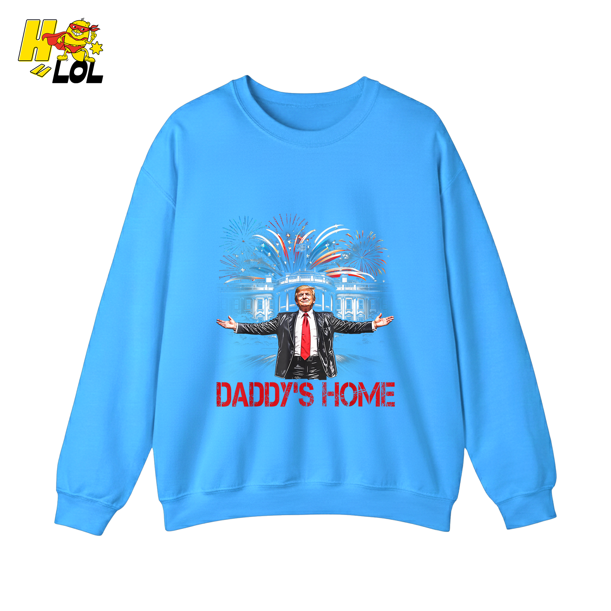 Daddy’s Home Shirt Patriotic Fireworks Political Graphic Shirt - HQLOL