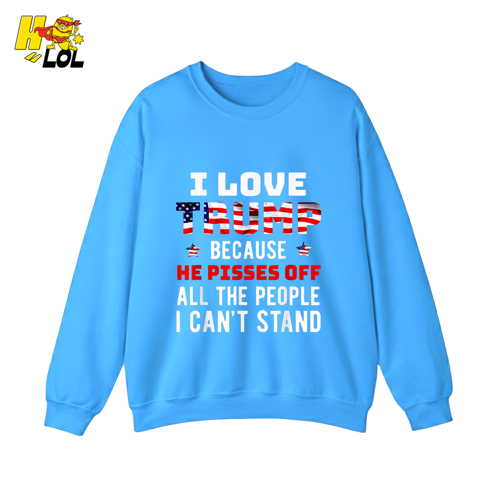 I Love Trump Shirt Funny Patriotic Quote Conservative Shirt - HQLOL