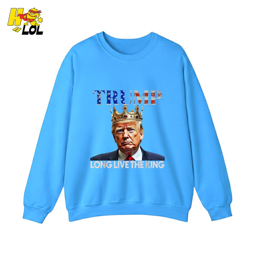 Trump Long Live The King Shirt Crown Patriotic Graphic Shirt - HQLOL
