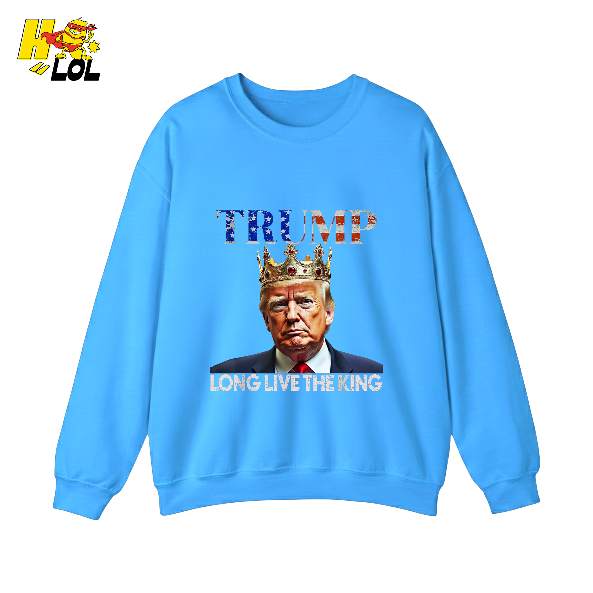 Trump Long Live The King Shirt Crown Patriotic Graphic Shirt - HQLOL