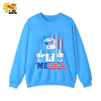 Merica Shirt Funny Patriotic USA Flag Graphic Shirt - HQLOL