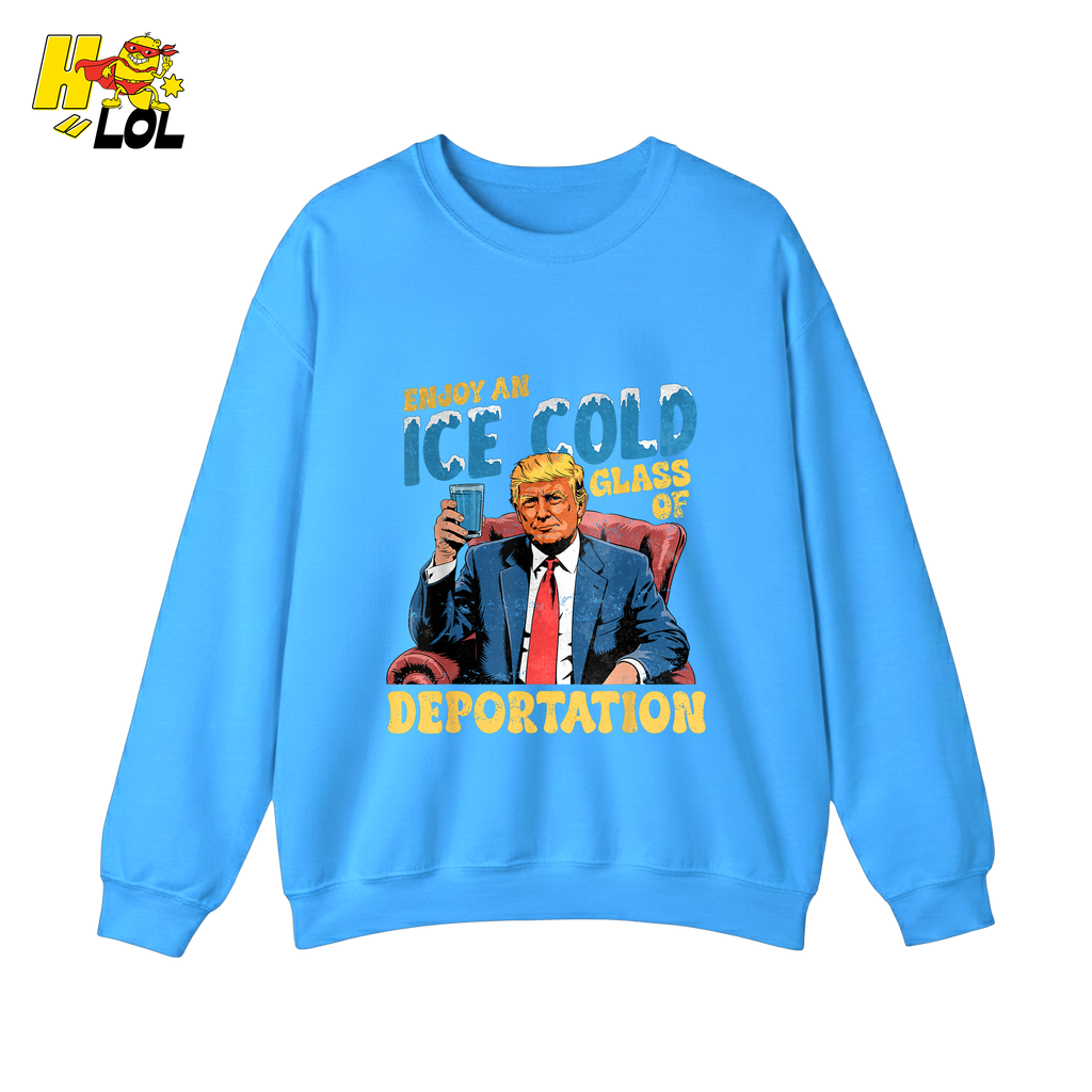 Ice Cold Glass of Deportation Shirt Funny Political Meme Shirt - HQLOL