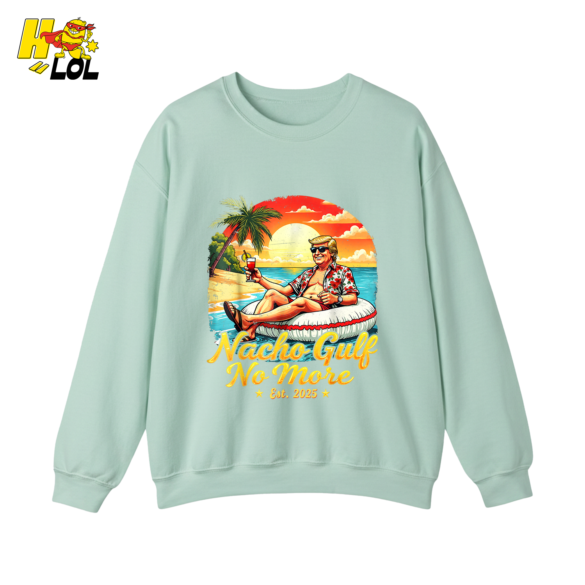 Nacho Gulf No More Shirt Funny Tropical Sunset Beach Graphic - HQLOL