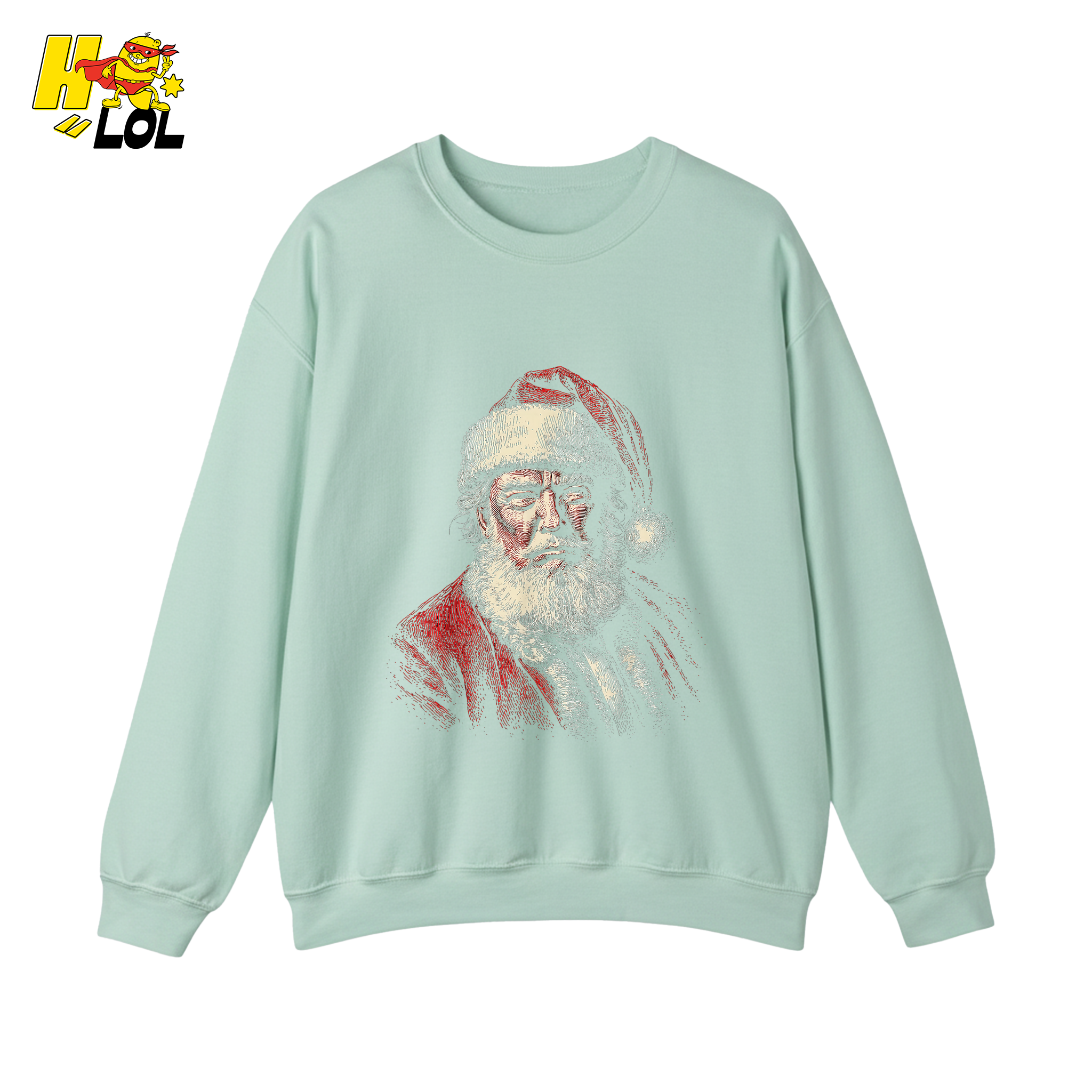 Vintage Santa Portrait Shirt Trump-Inspired Parody Christmas Gifts - HQLOL