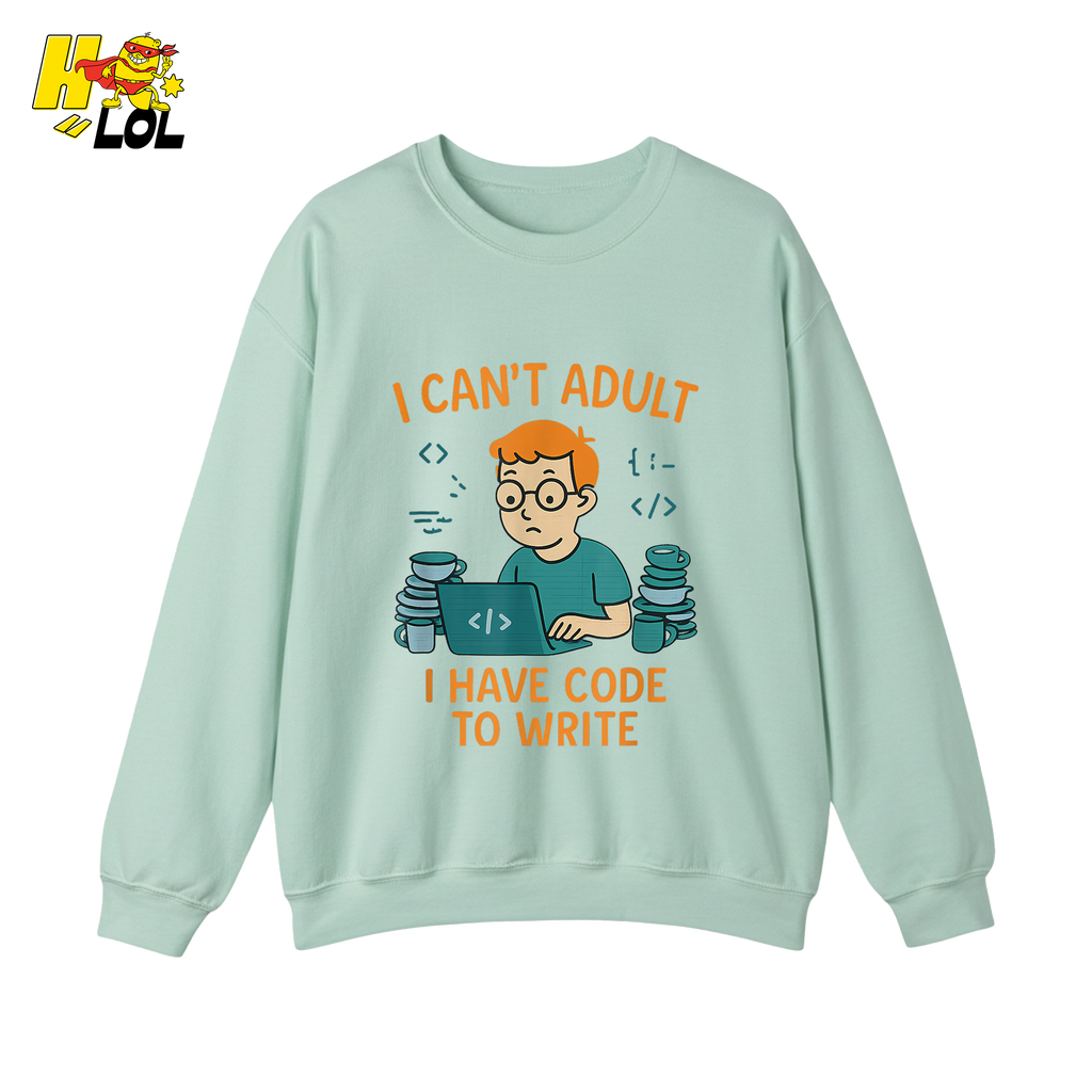 I Can’t Adult I Have Code To Write Shirt Funny Programmer Gift - HQLOL