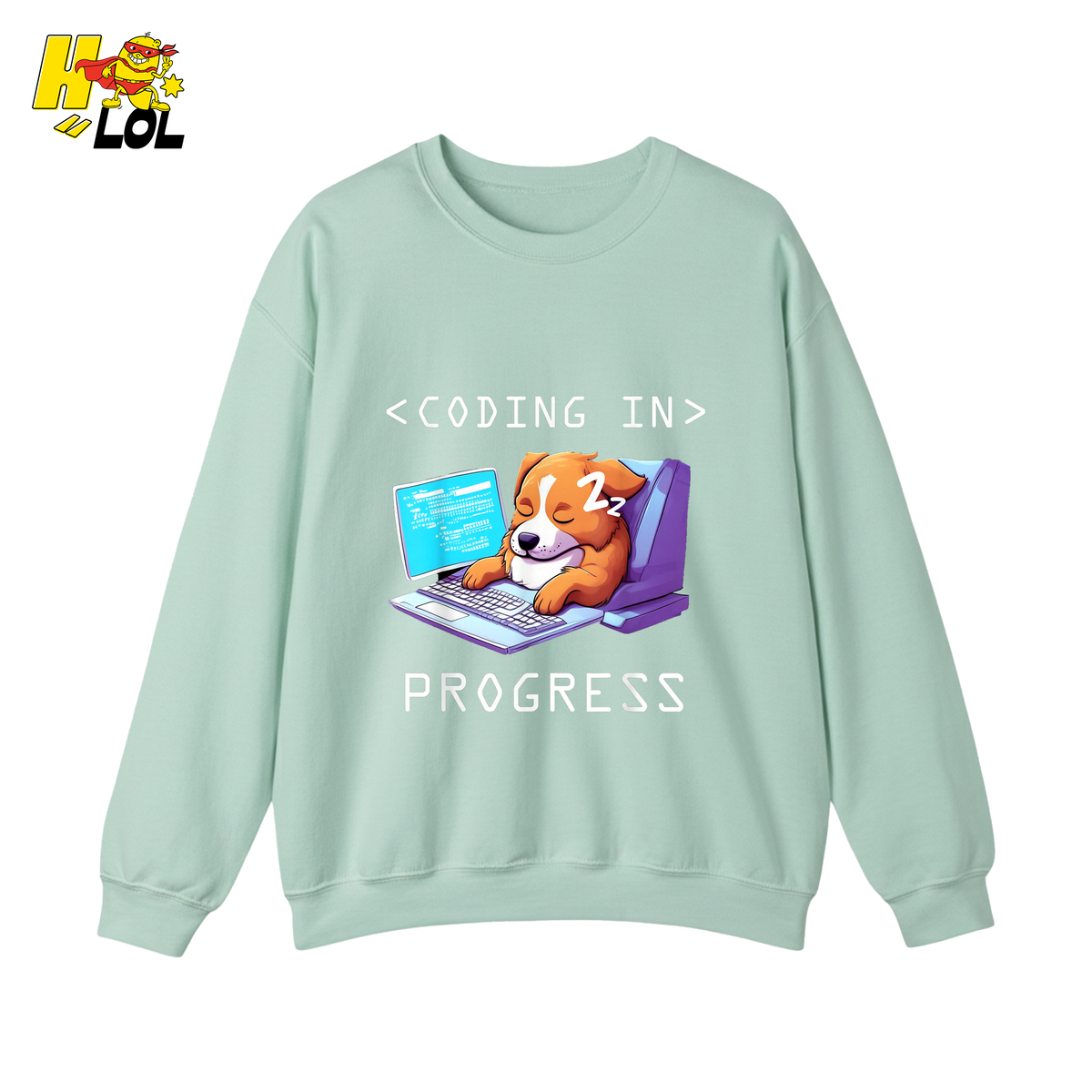 Coding In Progress Shirt Funny Programmer Sleepy Dog Shirt - HQLOL