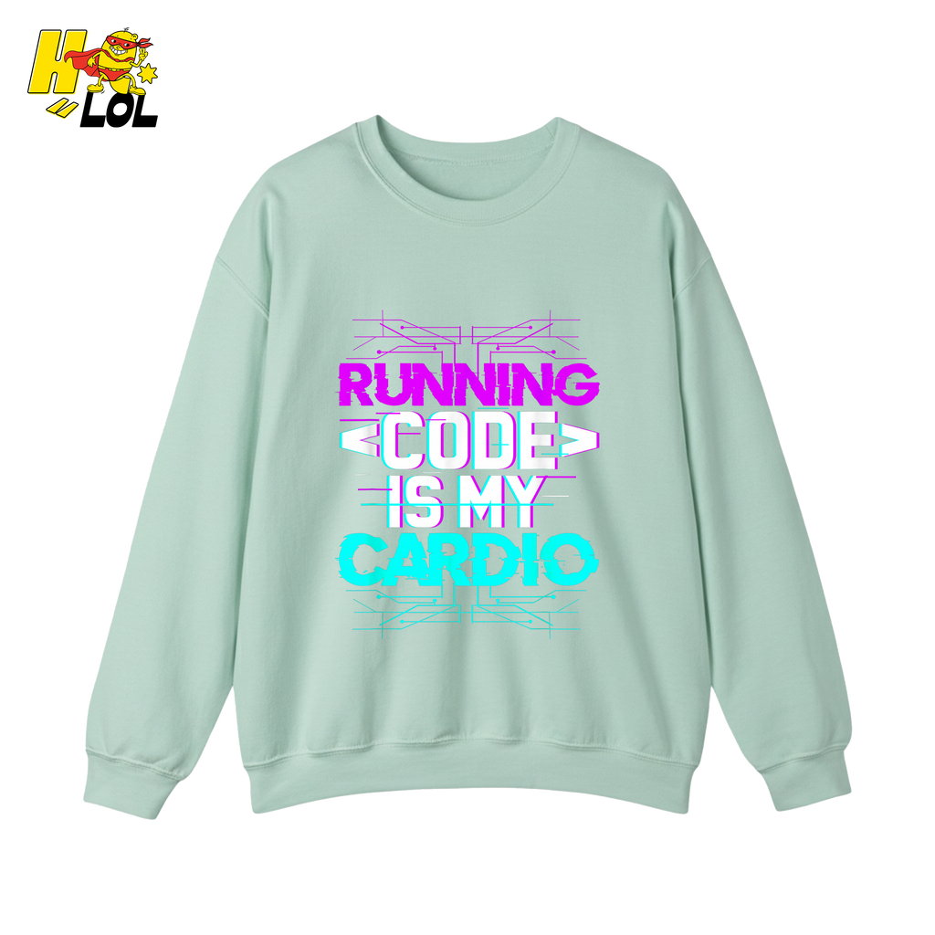Running Code Is My Cardio Shirt Funny Programmer Neon Shirt - HQLOL