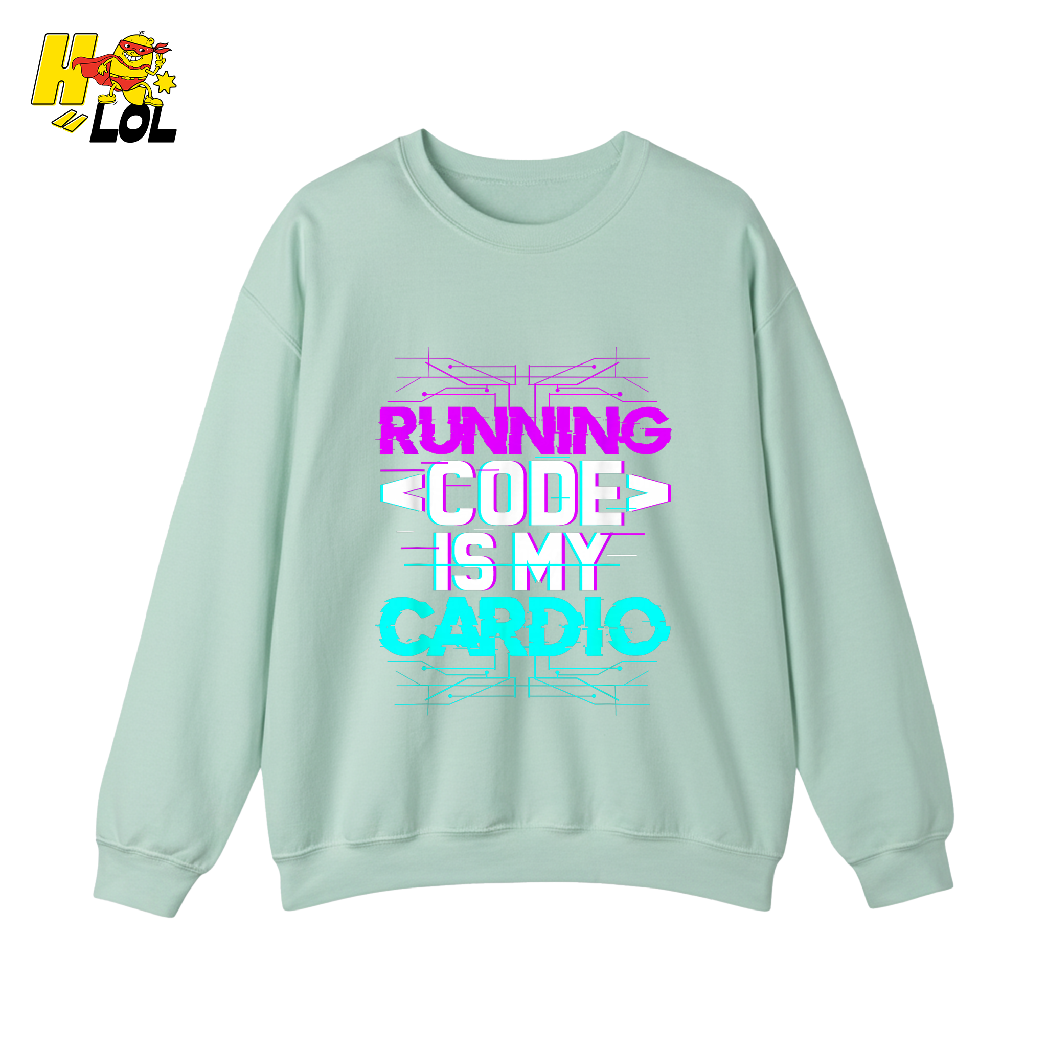 Running Code Is My Cardio Shirt Funny Programmer Neon Shirt - HQLOL