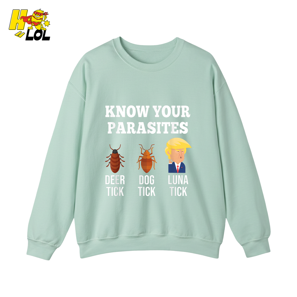 Know Your Parasites Shirt Funny Tick Meme Satire Graphic Shirt - HQLOL