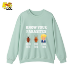 Know Your Parasites Shirt Funny Tick Meme Satire Graphic Shirt - HQLOL