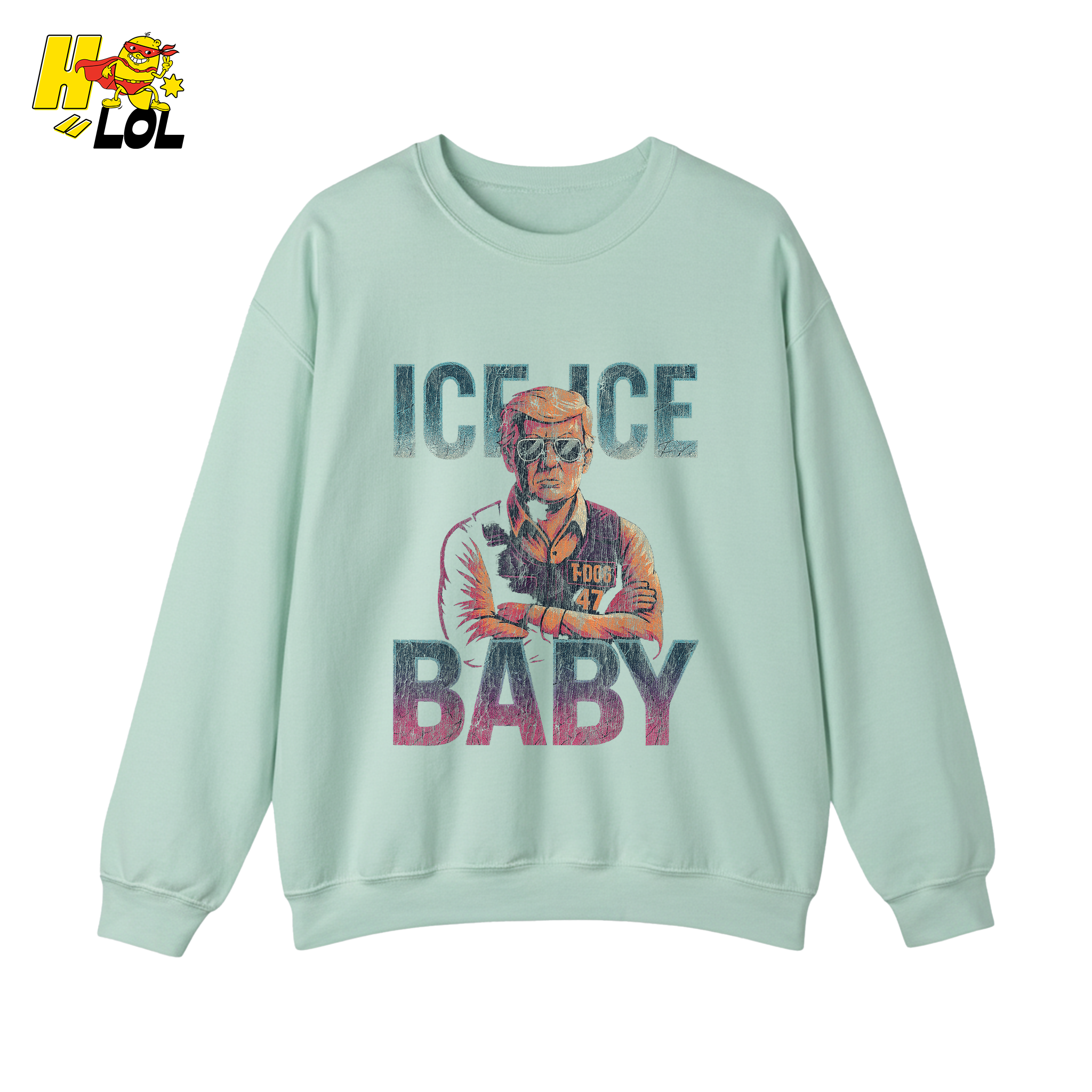 Ice Ice Baby Shirt Funny Meme Graphic Distressed Shirt - HQLOL