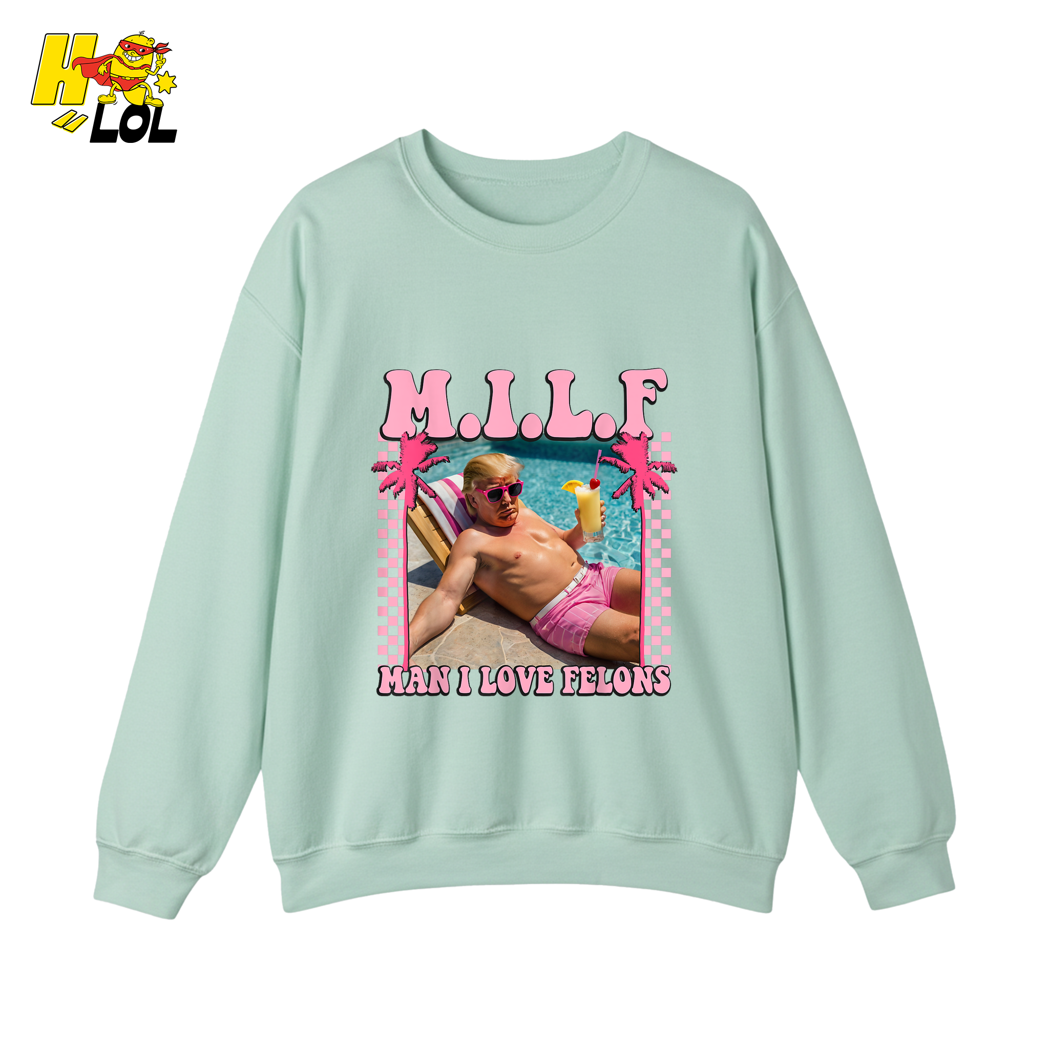 MILF Man I Love Felons Shirt Funny Pink Retro Meme Shirt - HQLOL