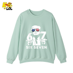 Six Seven Shirt 67 Patriotic Sunglasses Meme Graphic Shirt - HQLOL