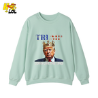 Trump Long Live The King Shirt Crown Patriotic Graphic Shirt - HQLOL