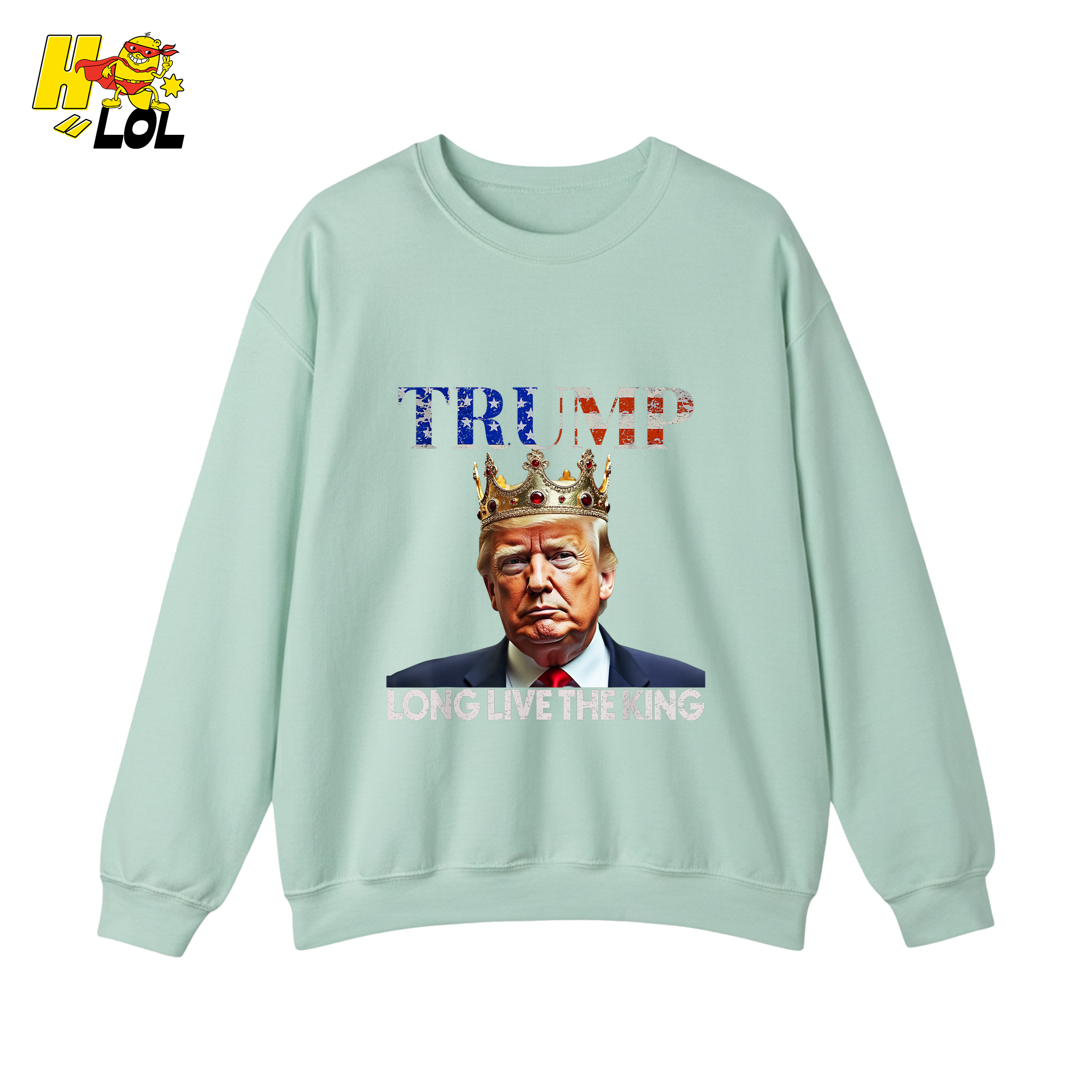 Trump Long Live The King Shirt Crown Patriotic Graphic Shirt - HQLOL