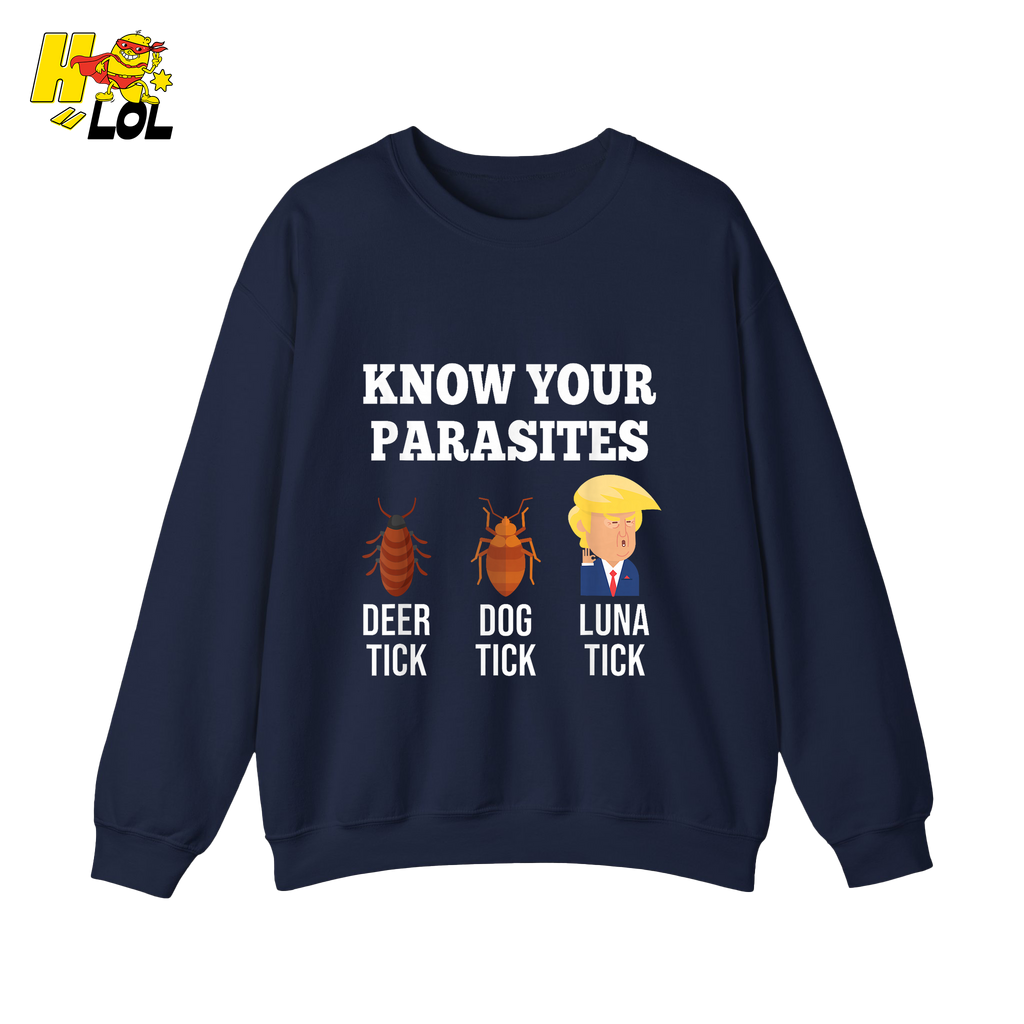 Know Your Parasites Shirt Funny Tick Meme Satire Graphic Shirt - HQLOL