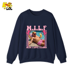 MILF Man I Love Felons Shirt Funny Pink Retro Meme Shirt - HQLOL