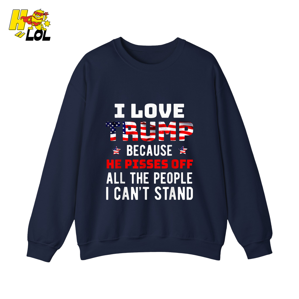 I Love Trump Shirt Funny Patriotic Quote Conservative Shirt - HQLOL