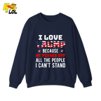I Love Trump Shirt Funny Patriotic Quote Conservative Shirt - HQLOL