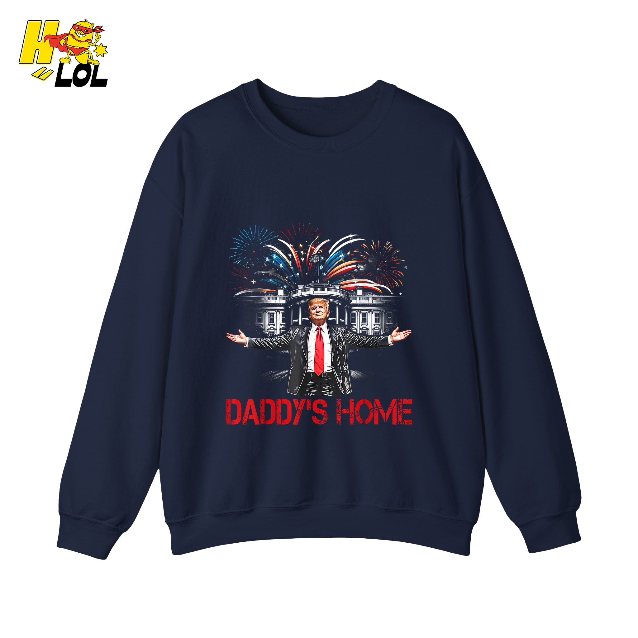 Daddy’s Home Shirt Patriotic Fireworks Political Graphic Shirt - HQLOL